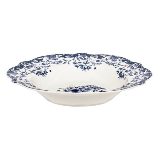 Εικόνα της Πιάτο Βαθύ Estia Reverie Πορσελάνινο 22cm White/Blue 07-38809