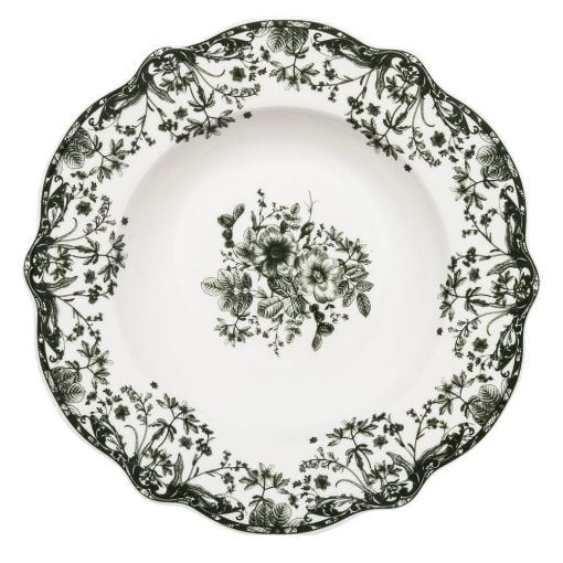 Εικόνα της Πιάτο Βαθύ Estia Reverie Πορσελάνινο 22cm White/Green 07-38724