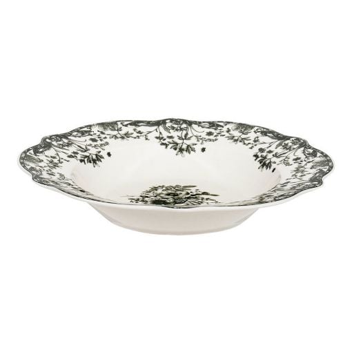 Εικόνα της Πιάτο Βαθύ Estia Reverie Πορσελάνινο 22cm White/Green 07-38724