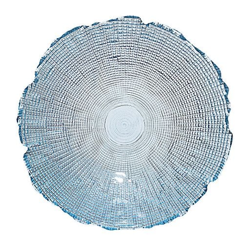 Εικόνα της Μπoλ Estia Roche Γυάλινο 16cm Διάφανο/Μπλε 07-39462