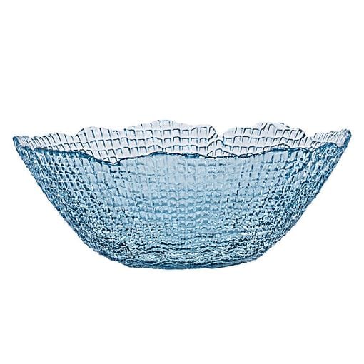 Εικόνα της Μπoλ Estia Roche Γυάλινο 16cm Διάφανο/Μπλε 07-39462