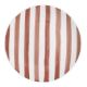 Εικόνα της Πιάτο Ρηχό Estia Ligne Πορσελάνινο 20cm White/Pink 07-38939