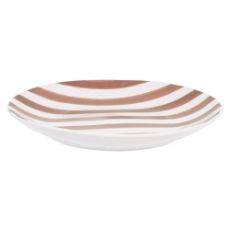 Εικόνα της Πιάτο Ρηχό Estia Ligne Πορσελάνινο 20cm White/Pink 07-38939