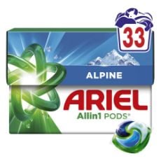 Εικόνα της Κάψουλες Πλυντηρίου Ρούχων Ariel All-in-1 Pods Alpine 33τμχ