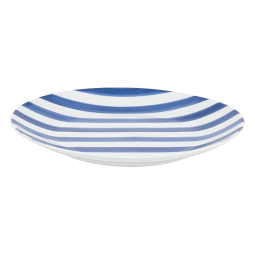 Εικόνα της Πιάτο Ρηχό Estia Ligne Πορσελάνινο 27cm White/Blue 07-38885