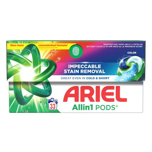 Εικόνα της Κάψουλες Πλυντηρίου Ρούχων Ariel All-in-1 Pods Color 33τμχ
