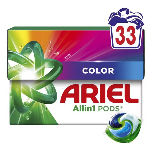 Εικόνα της Κάψουλες Πλυντηρίου Ρούχων Ariel All-in-1 Pods Color 33τμχ