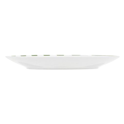 Εικόνα της Πιάτο Ρηχό Estia Ligne Πορσελάνινο 27cm White/Green 07-38854