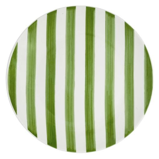 Εικόνα της Πιάτο Ρηχό Estia Ligne Πορσελάνινο 27cm White/Green 07-38854