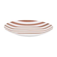 Εικόνα της Πιάτο Ρηχό Estia Ligne Πορσελάνινο 27cm White/Pink 07-38915