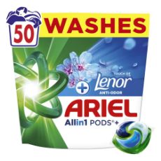 Εικόνα της Κάψουλες Πλυντηρίου Ρούχων Ariel All-in-1 Pods+ Touch of Lenor 50τμχ