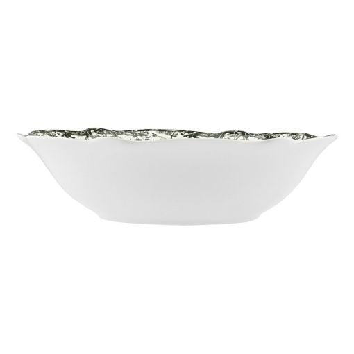 Εικόνα της Σαλατιέρα Estia Reverie Πορσελάνινη 23cm White/Green 07-38762