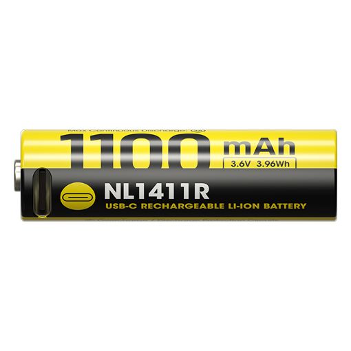 Εικόνα της Επαναφορτιζόμενη Μπαταρία Nitecore 14500 USB-C Li-ion 1100mAh 3.6V NL1411R