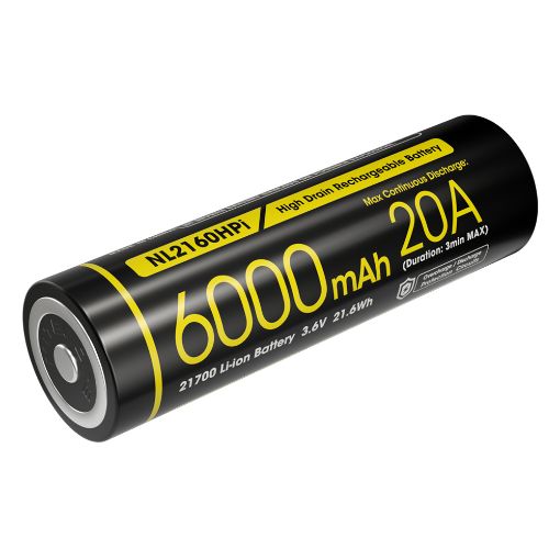 Εικόνα της Επαναφορτιζόμενη Μπαταρία Nitecore 21700 Li-ion 6000mAh 3.6V για Nitecore Series i NL2160HPi