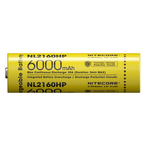 Εικόνα της Επαναφορτιζόμενη Μπαταρία Nitecore 21700 Li-ion 6000mAh 3.6V NL2160HP