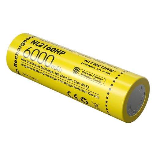 Εικόνα της Επαναφορτιζόμενη Μπαταρία Nitecore 21700 Li-ion 6000mAh 3.6V NL2160HP