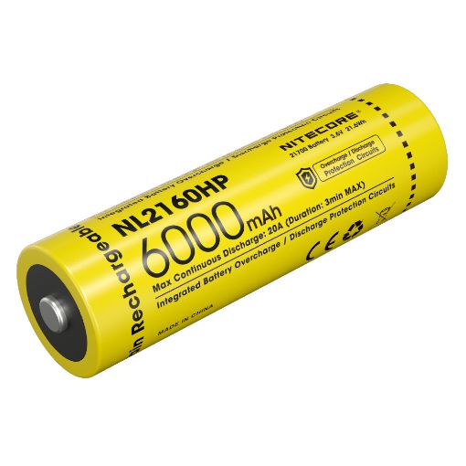 Εικόνα της Επαναφορτιζόμενη Μπαταρία Nitecore 21700 Li-ion 6000mAh 3.6V NL2160HP