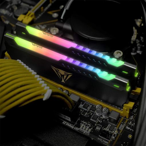 Εικόνα της Ram Patriot Memory Viper Steel RGB (2x 32GB) DDR4 3600MHz UDIMM CL18 Grey PVSR464G360C8K