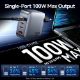 Εικόνα της Φορτιστής Vention GaN 3x USB-C & USB-A 100W με Καλώδιο USB-C 1m Gray TZ-FETH0-EU