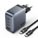 Εικόνα της Φορτιστής Vention GaN 3x USB-C & USB-A 100W με Καλώδιο USB-C 1m Gray TZ-FETH0-EU