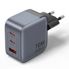 Εικόνα της Φορτιστής Vention GaN 2x USB-C & USB-A 70W/22.5W Gray FEXH0-EU