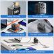 Εικόνα της Φορτιστής Vention Universal USB-C & 2x USB-A 20W Black FJEB0