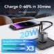 Εικόνα της Φορτιστής Vention GaN USB-C 20W Gray/Black TZ-FEVH0-EU
