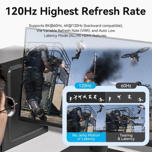 Εικόνα της Switch Vention Bi-Direction HDMI 2-Port 8K/60Hz Gray AKPH0