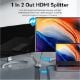 Εικόνα της Switch Vention Bi-Direction HDMI 2-Port 8K/60Hz Gray AKPH0