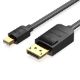 Εικόνα της Καλώδιο Vention DisplayPort to HDMI 4K 30Hz 1.5m Black HAGBG
