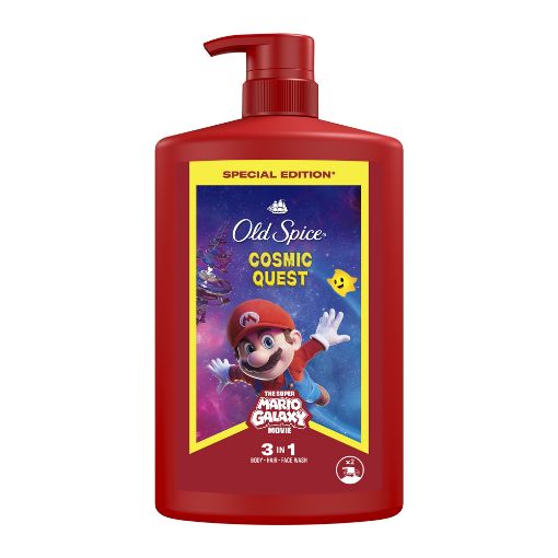Εικόνα της Αφρόλουτρο & Σαμπουάν Old Spice Wolfthorn - Super Mario Galaxy Movie Special Edition 3in1 1000ml