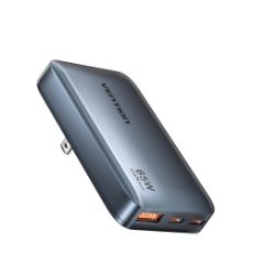 Εικόνα της Φορτιστής Vention GaN 2x USB-C & USB-A 65W/18W Gray FCBH0