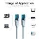 Εικόνα της Καλώδιο Δικτύου Vention UTP Round Cat.5e 1.5m Gray/Blue VAP-A10-S150