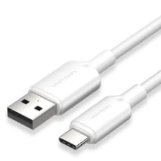 Εικόνα της Καλώδιο Vention USB-A Male to USB-C Male 60W 1m White CTQWF