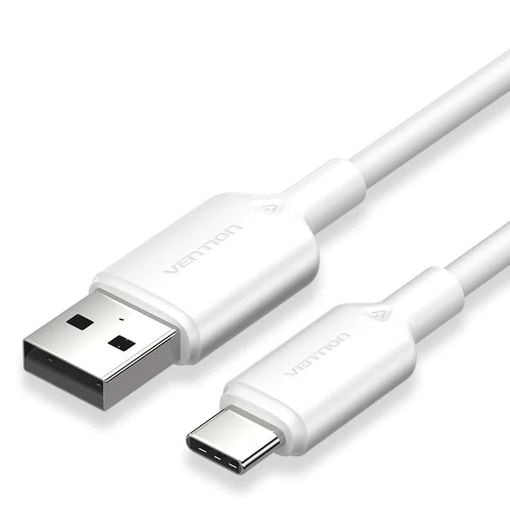 Εικόνα της Καλώδιο Vention USB-A Male to USB-C Male 60W 1m White CTQWF