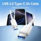 Εικόνα της Καλώδιο Vention USB-A Male to USB-C Male 60W 1m Black CTQBF