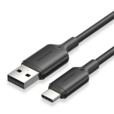 Εικόνα της Καλώδιο Vention USB-A Male to USB-C Male 60W 1m Black CTQBF