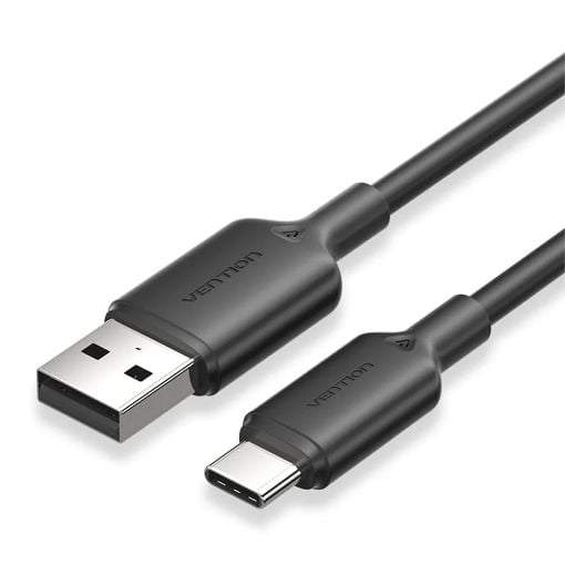 Εικόνα της Καλώδιο Vention USB-A Male to USB-C Male 60W 1m Black CTQBF
