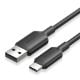 Εικόνα της Καλώδιο Vention USB-A Male to USB-C Male 60W 1m Black CTQBF