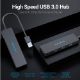 Εικόνα της USB Hub Vention 4-Port USB 3.0 0.15m Black CHKBB