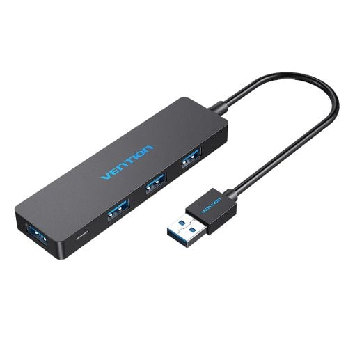 Εικόνα της USB Hub Vention 4-Port USB 3.0 0.15m Black CHKBB