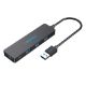 Εικόνα της USB Hub Vention 4-Port USB 3.0 0.15m Black CHKBB