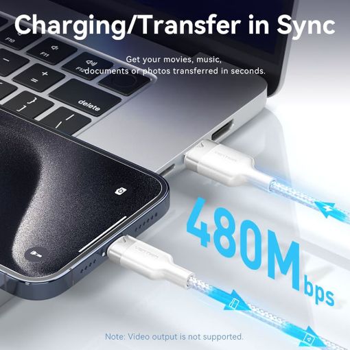 Εικόνα της Καλώδιο Vention USB-A Male to USB-C Male 100W 1m White CTOWF