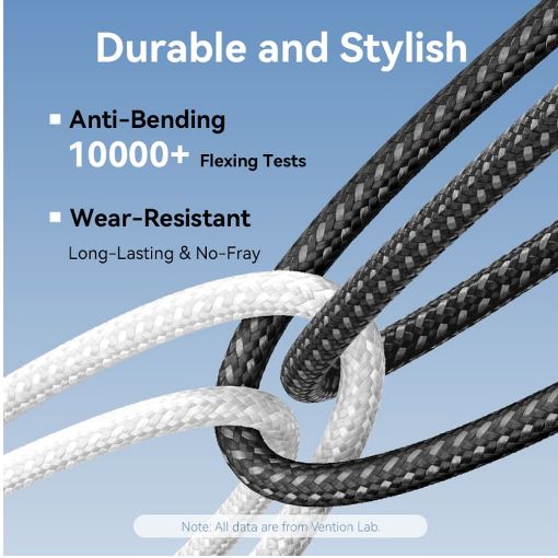 Εικόνα της Καλώδιο Vention USB-A Male to USB-C Male 100W 1m White CTOWF
