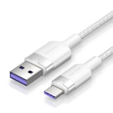 Εικόνα της Καλώδιο Vention USB-A Male to USB-C Male 100W 1m White CTOWF