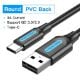 Εικόνα της Καλώδιο Vention USB-A Male to USB-C Male 3m Black COKBI