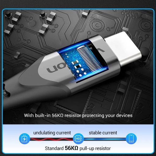 Εικόνα της Καλώδιο Vention USB-A Male to USB-C Male 3m Black COKBI