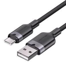 Εικόνα της Καλώδιο Vention USB-A Male to USB-C Male 60W 1m Black CTNBF