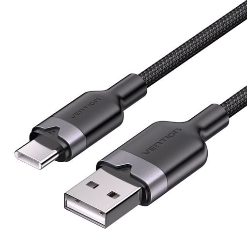 Εικόνα της Καλώδιο Vention USB-A Male to USB-C Male 60W 1m Black CTNBF
