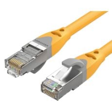 Εικόνα της Καλώδιο Δικτύου Vention S/FTP Round Cat.6A 0.5m Yellow IBHYD